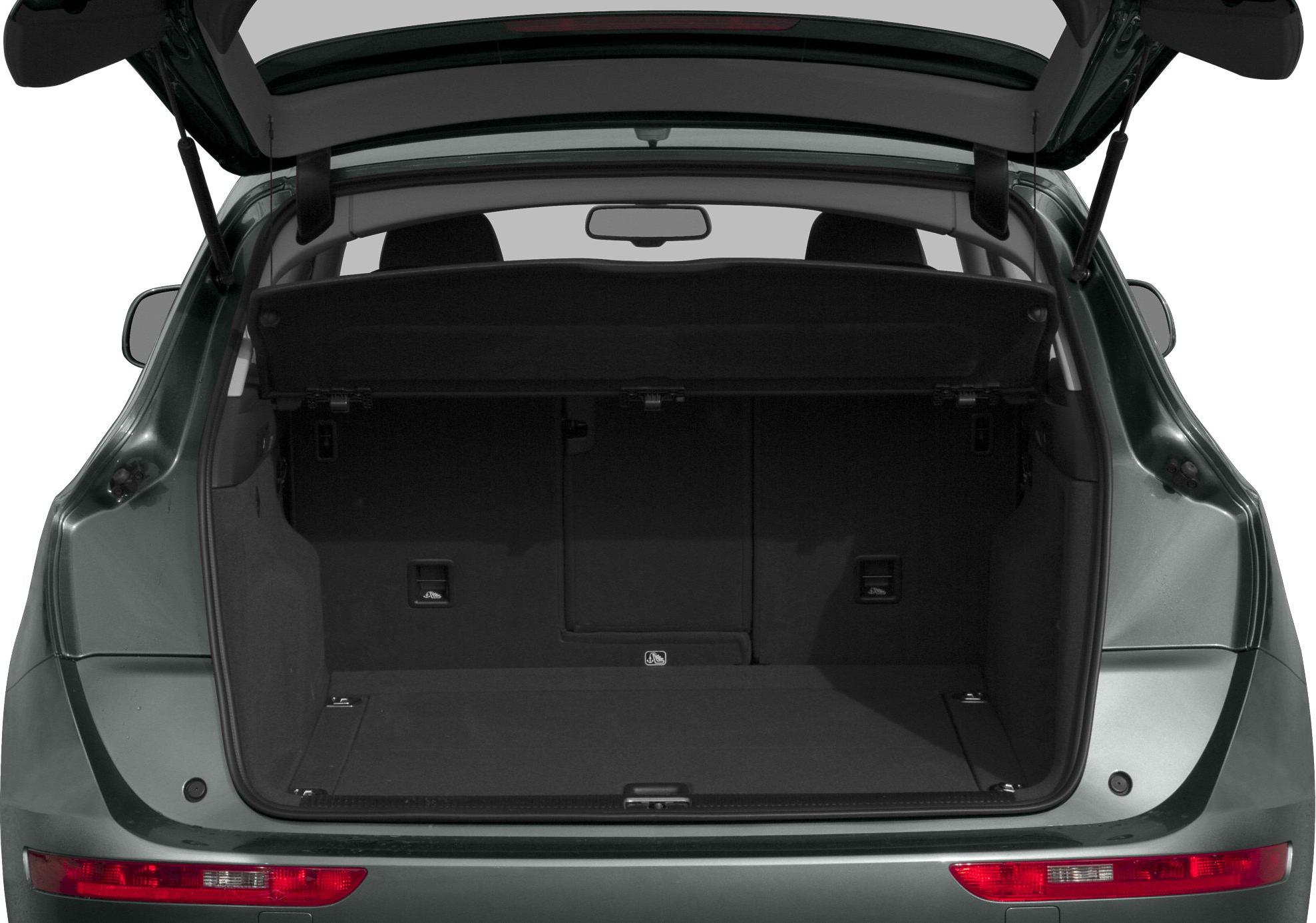 Open trunk with spacious cargo area and cargo cover