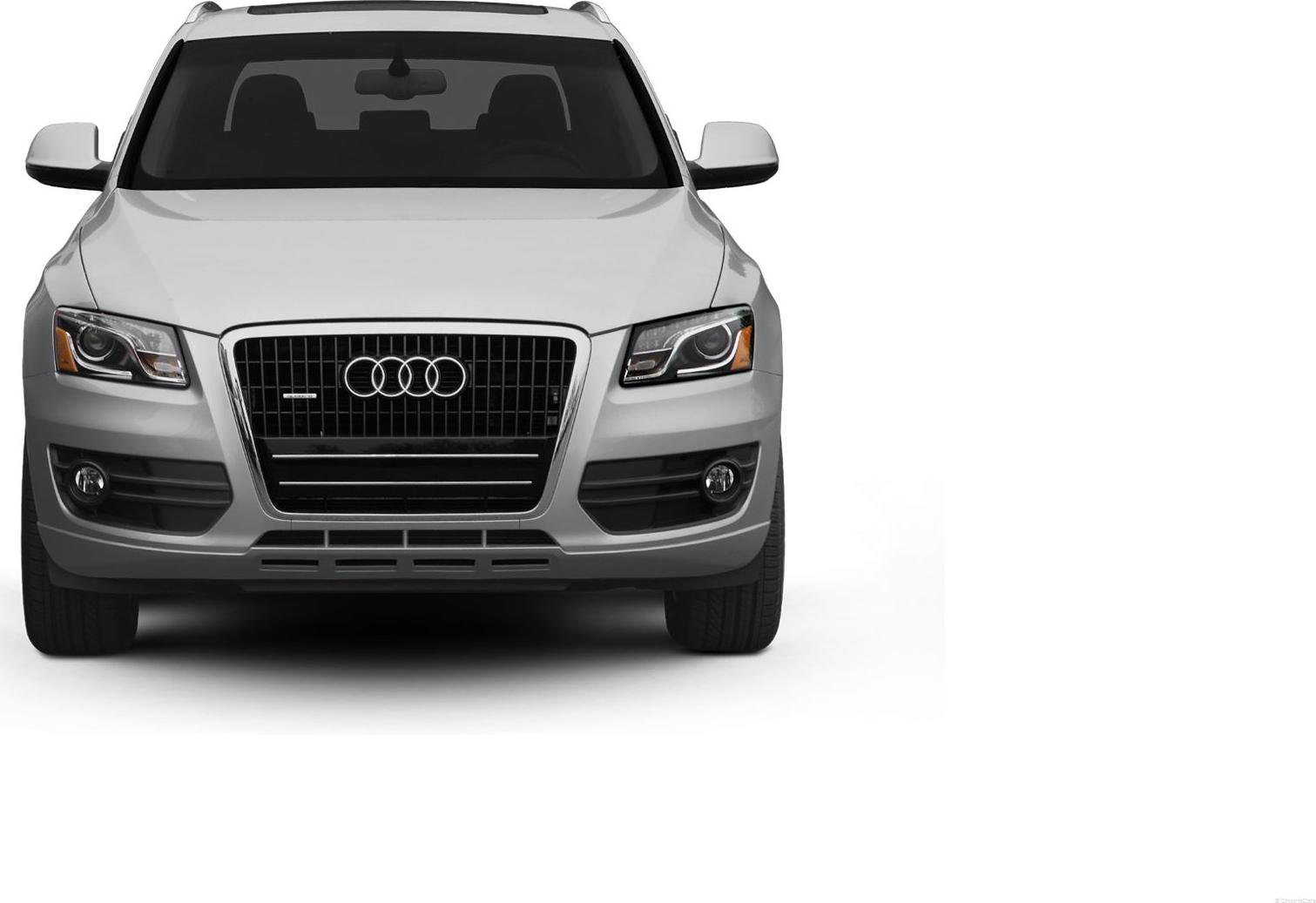 Front view with grille and headlights
