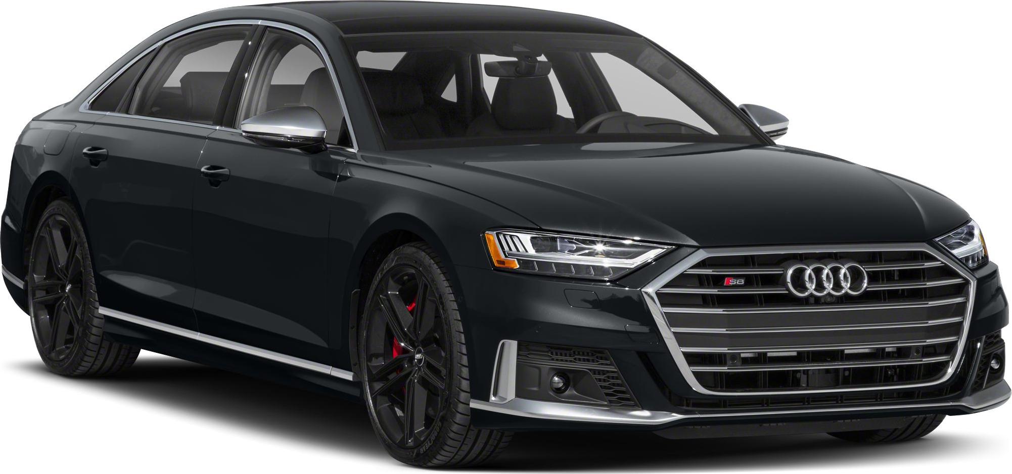 Front and side view with LED headlights and signature grille