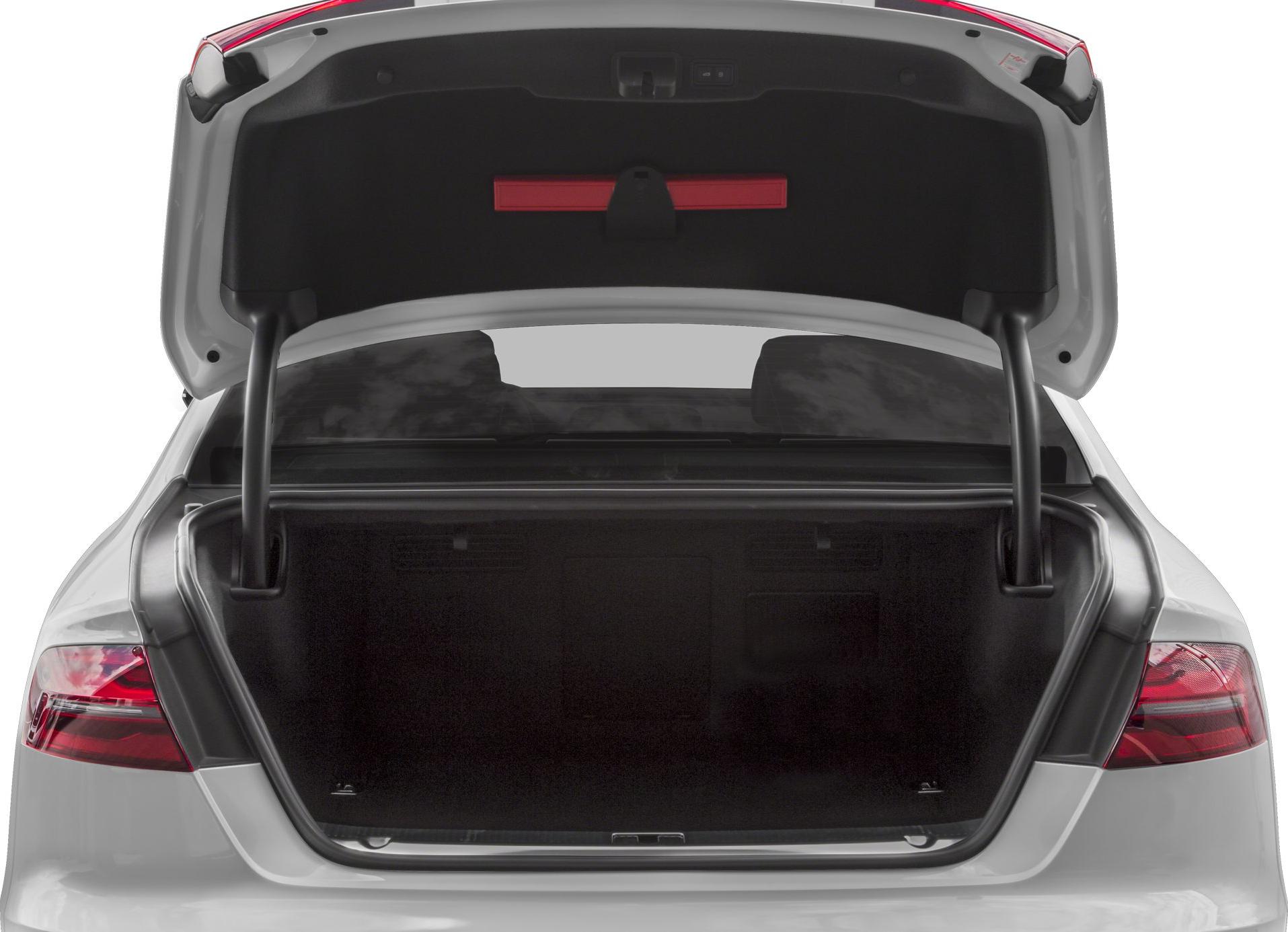 Open spacious trunk with rear lights