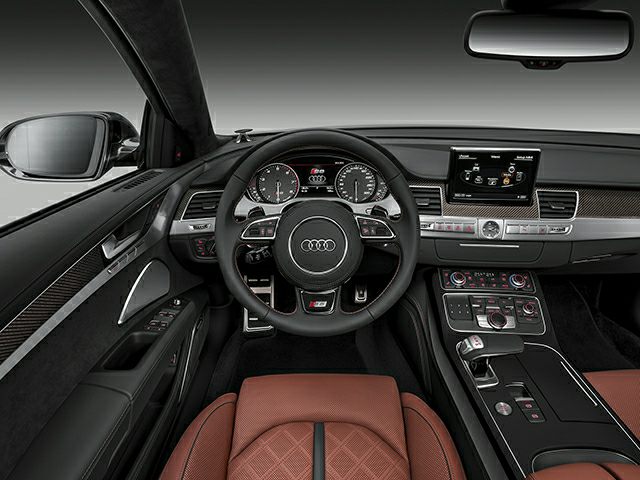 Luxury car dashboard and steering wheel with digital displays