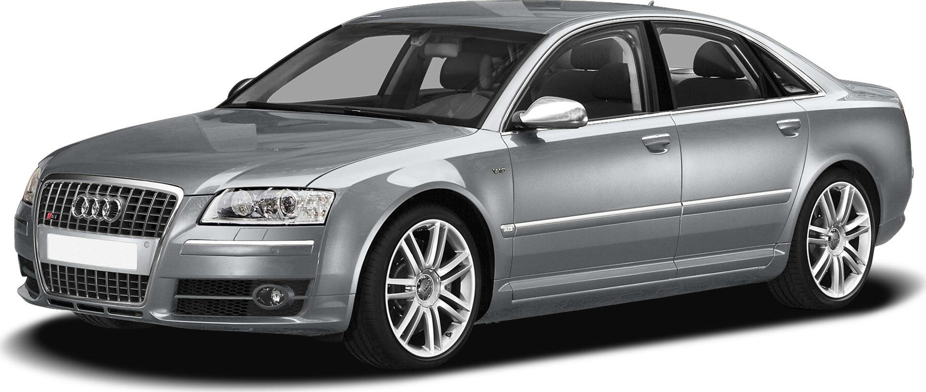 Silver luxury sedan with V10 engine and alloy wheels front side view