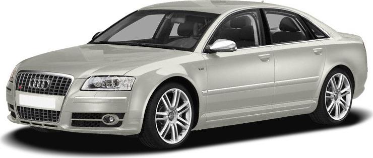 Luxury sedan with V10 engine and distinctive alloy wheels