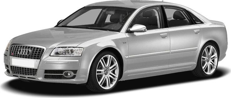 Silver luxury sedan with distinct grille and sporty alloy wheels