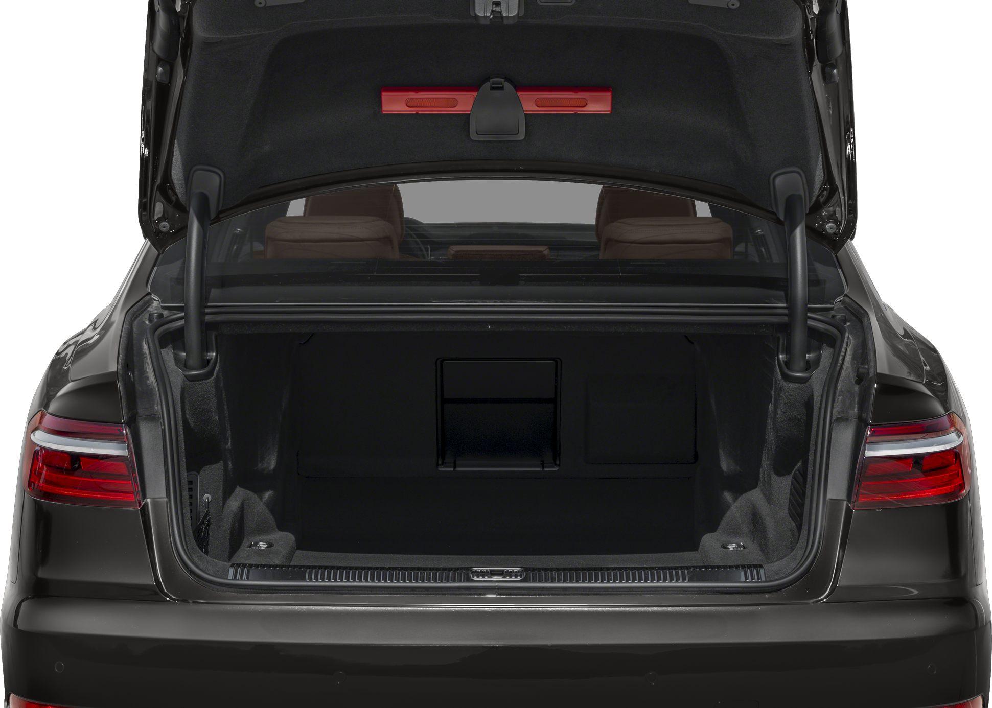 Spacious open trunk with large cargo storage