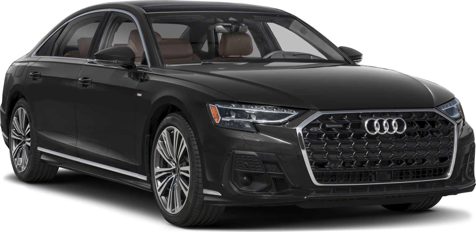 Front view with hexagonal grille and LED headlights