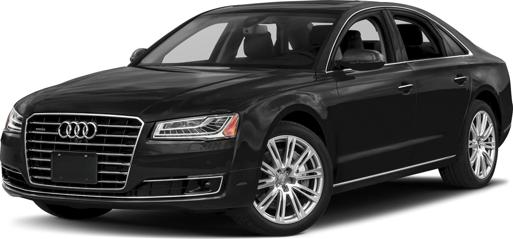 Prominent front grille and LED headlights on luxury sedan