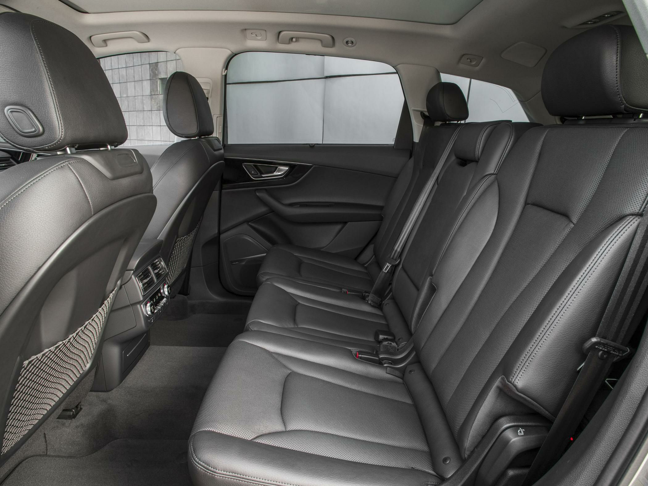 Spacious rear seats with premium leather and rear climate controls.