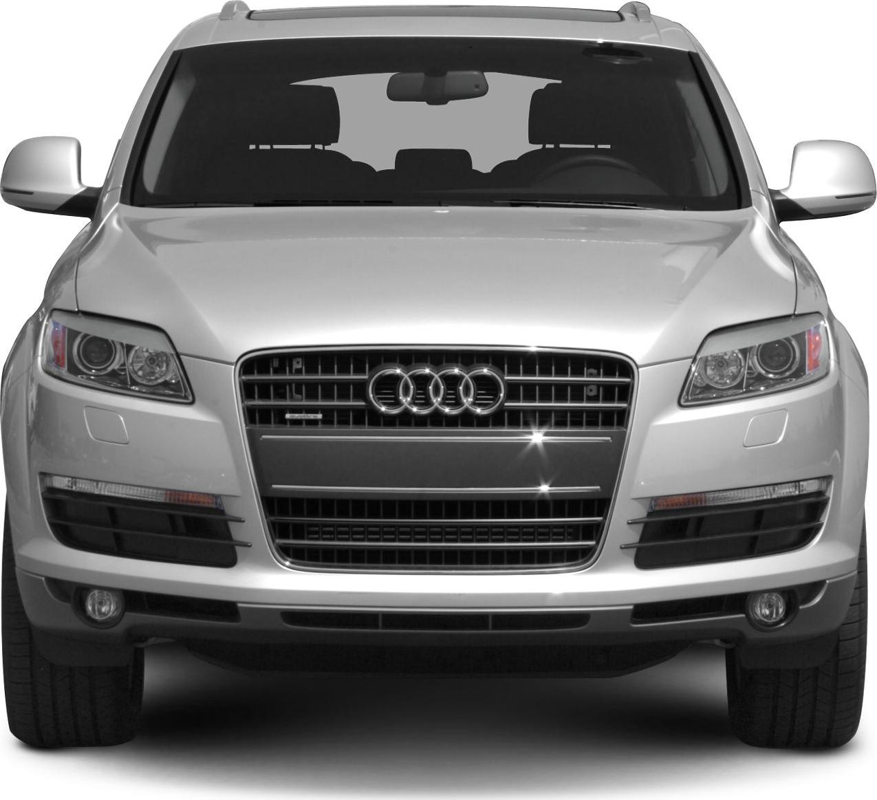 Front view showcasing grille and headlights of a luxury SUV