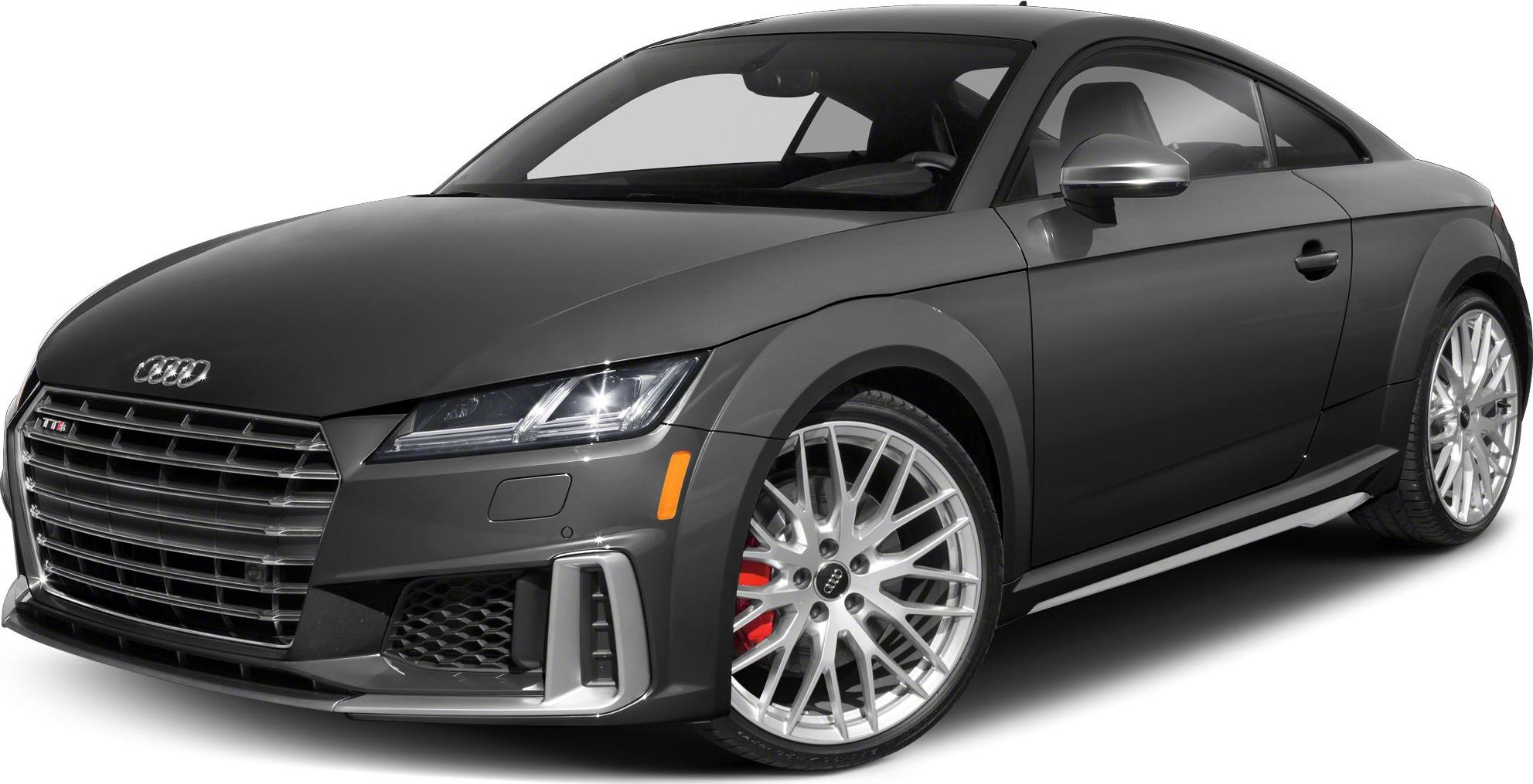 Sleek front grille with LED headlights and sporty alloy wheels on a compact coupe