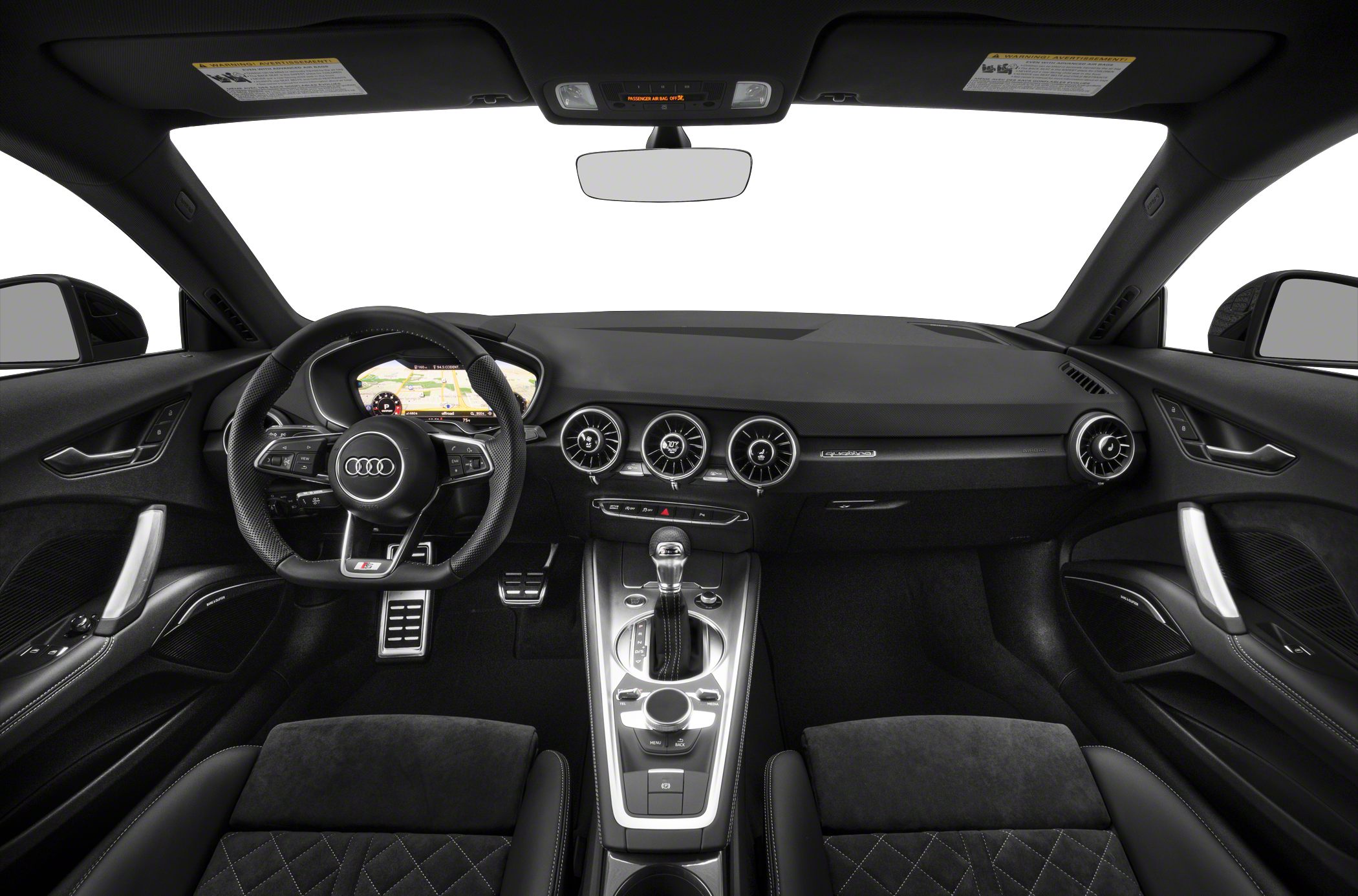 Audi TT Coupe interior digital dashboard and air vents