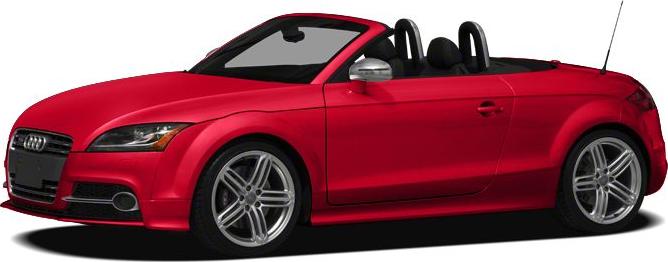 Red convertible sports coupe with alloy wheels and aerodynamic design