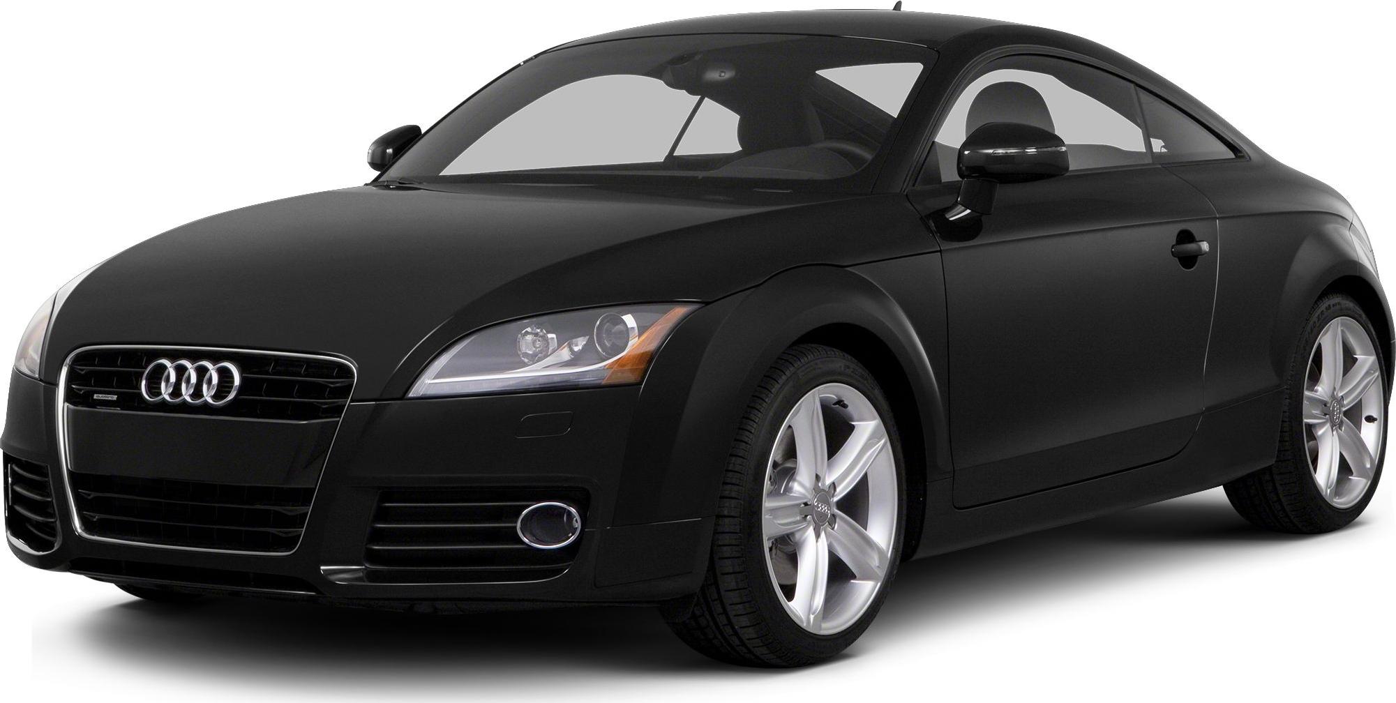 Front three-quarter view of a black compact sports coupe