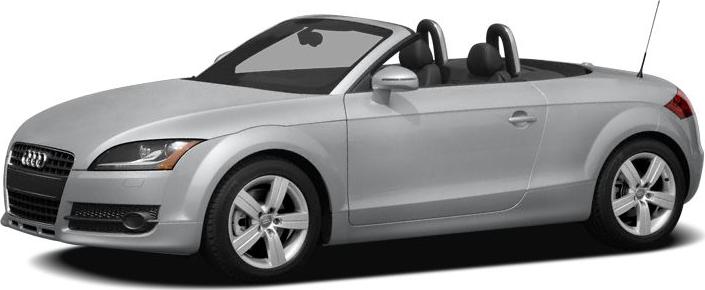 Silver convertible sports car front side view with open roof