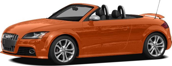 Orange convertible sports car with aerodynamic design and alloy wheels