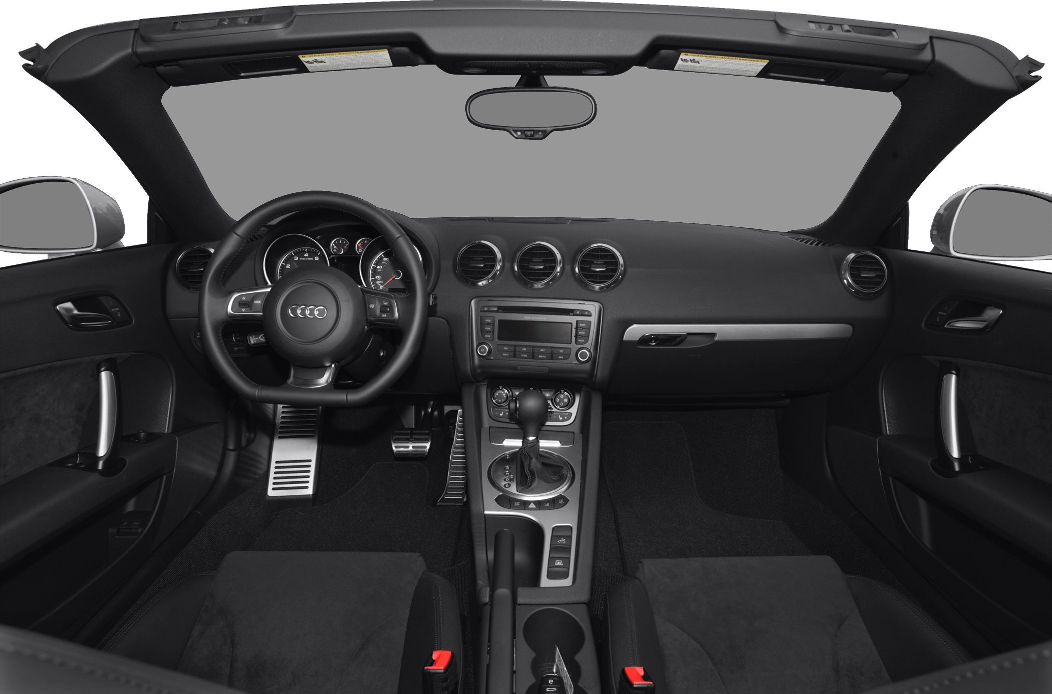 Dashboard, steering wheel, center console, air vents