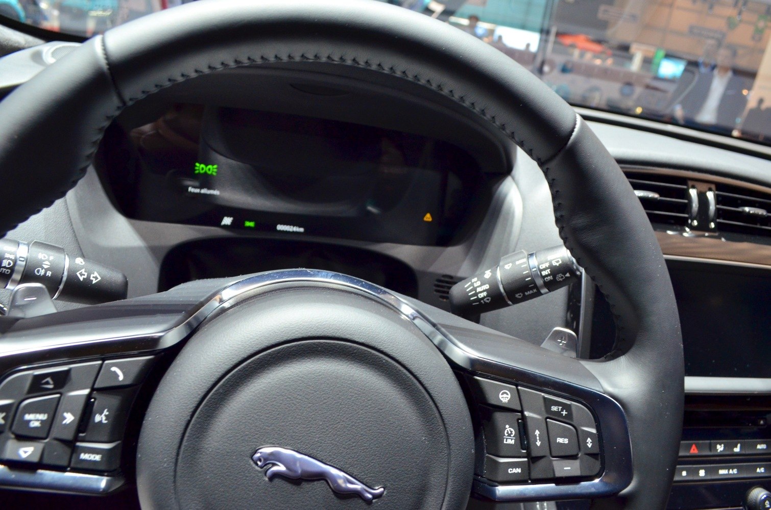 Digital instrument cluster and multifunction steering wheel controls.