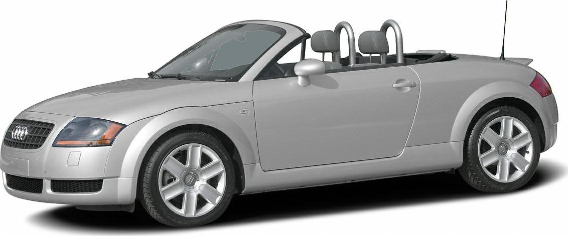 Silver convertible with roll bars and alloy wheels side profile