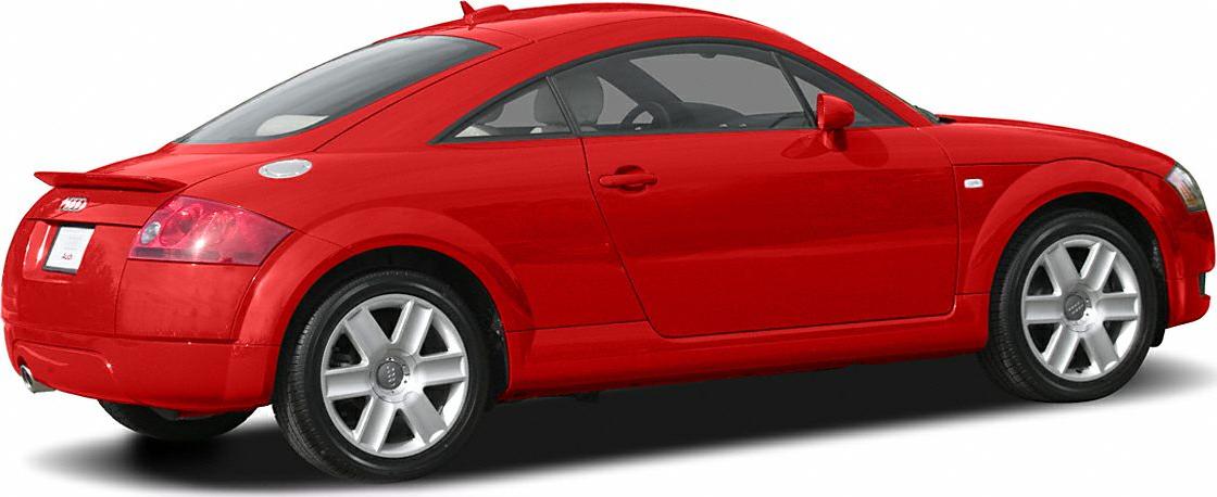 Red coupe side profile with sporty compact shape and alloy wheels
