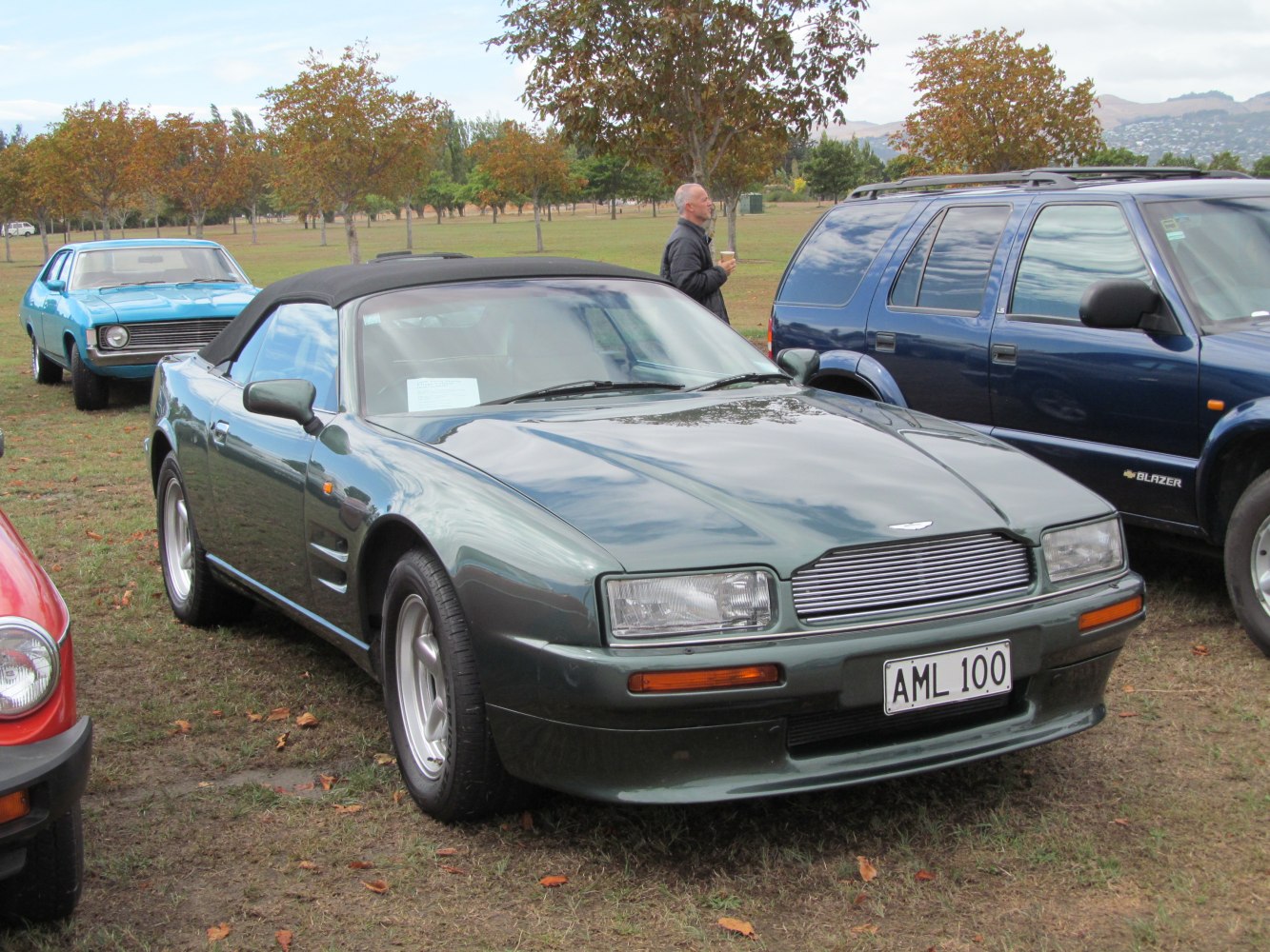 Convertible with soft top, sleek front design