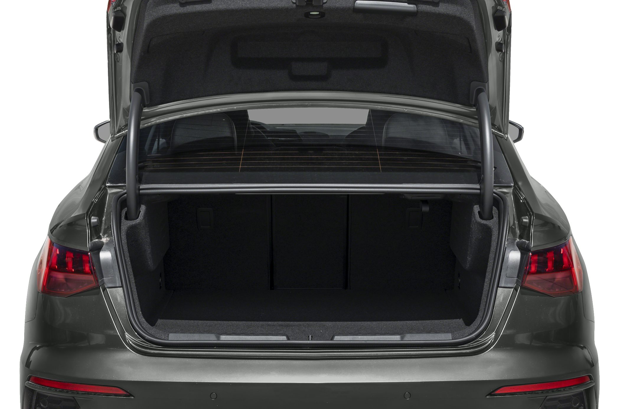Open rear trunk with spacious cargo area and practical access