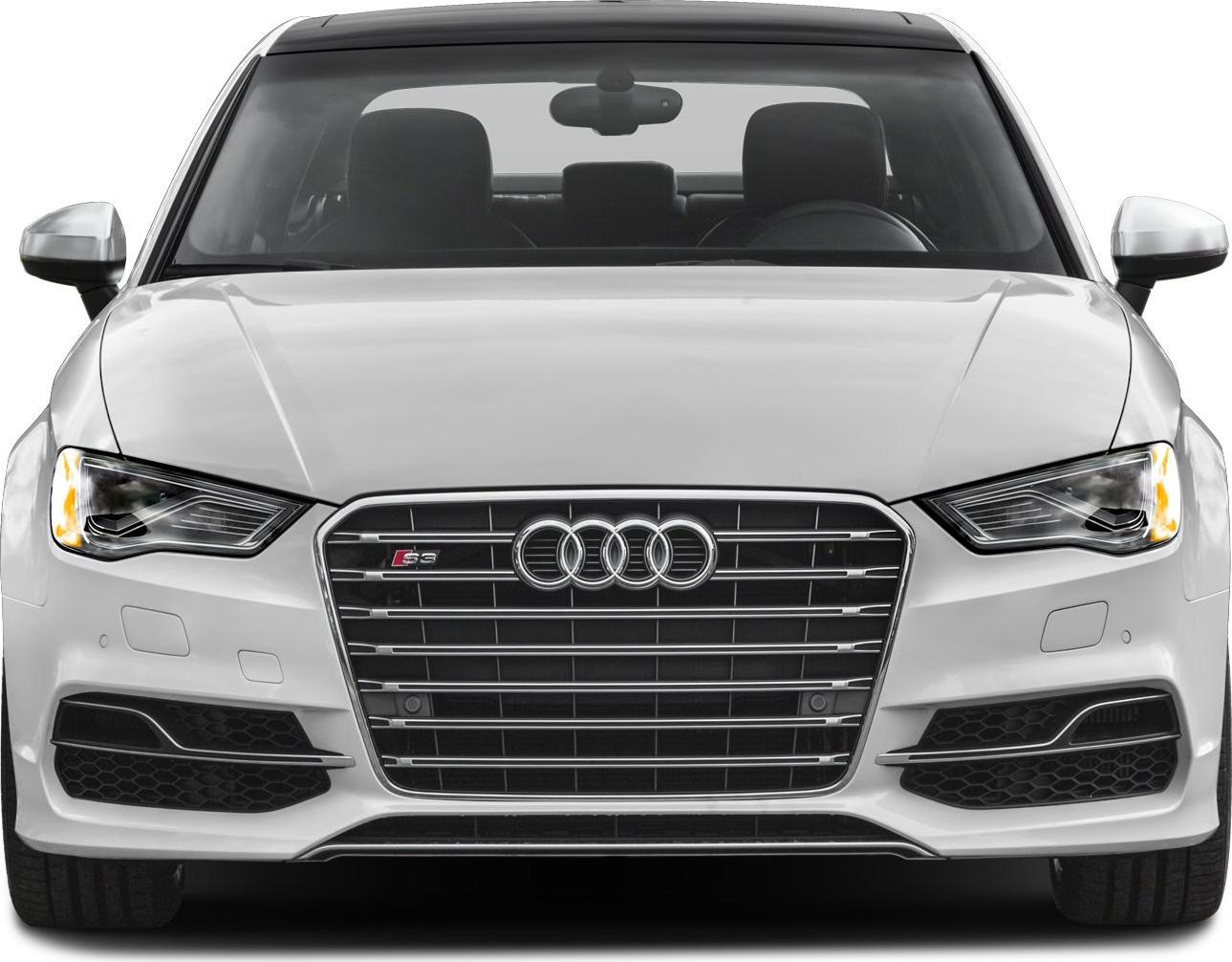 Front grille and headlight design of a sporty sedan