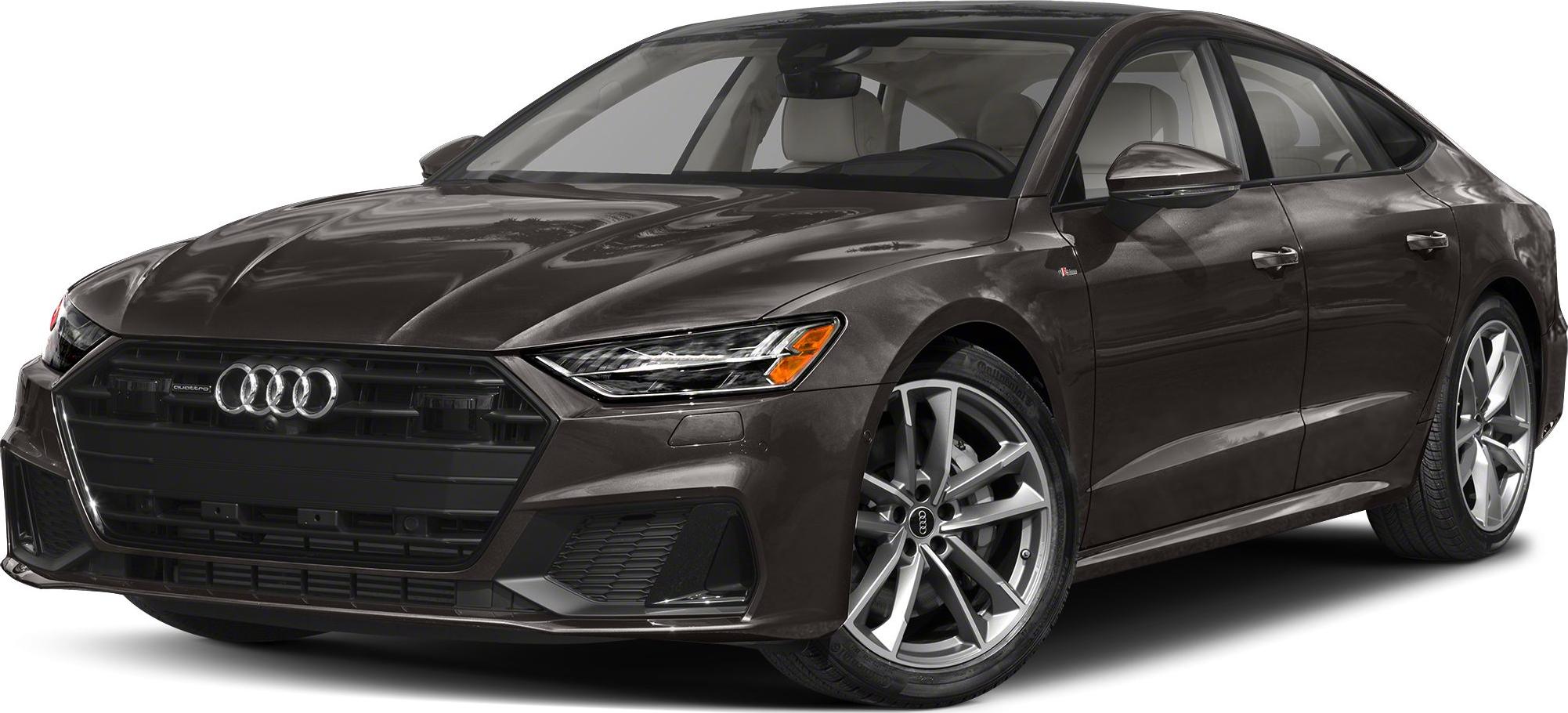 Front grille, LED headlights, alloy wheels of a modern sportback.