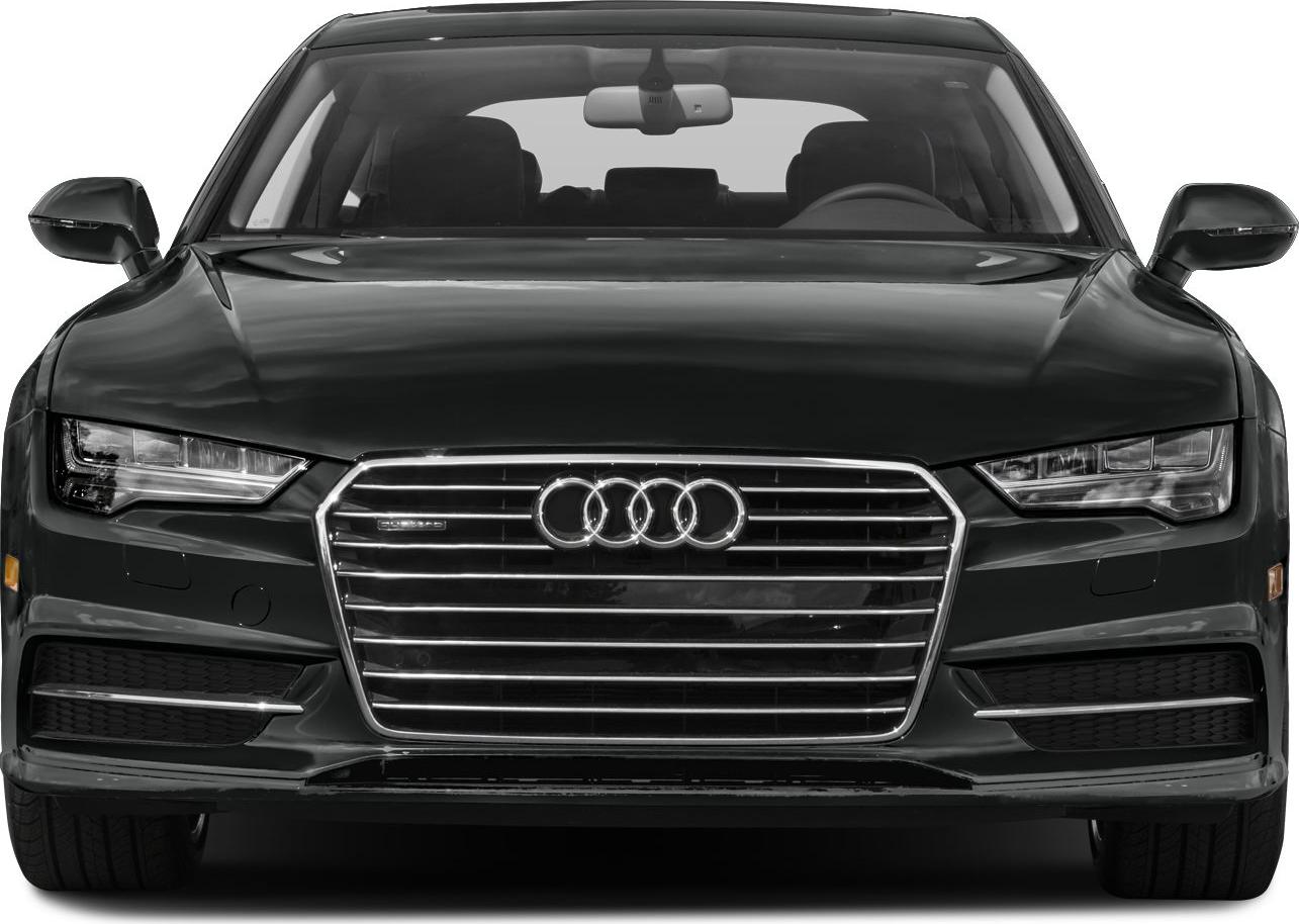 Front view with prominent grille and LED headlights