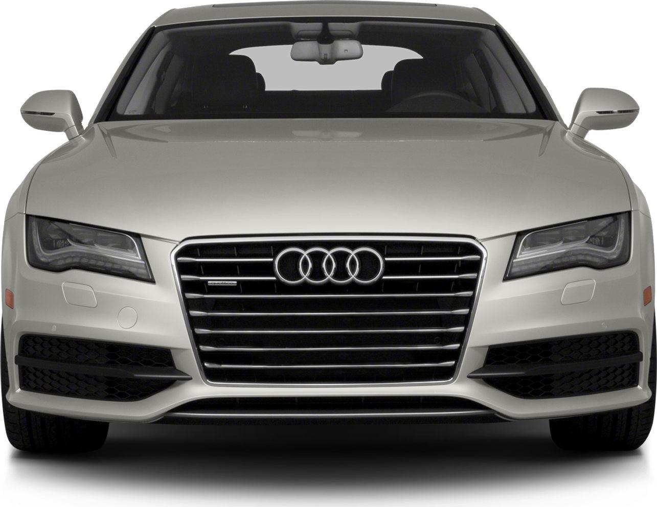 Front grille and headlights of luxury sedan