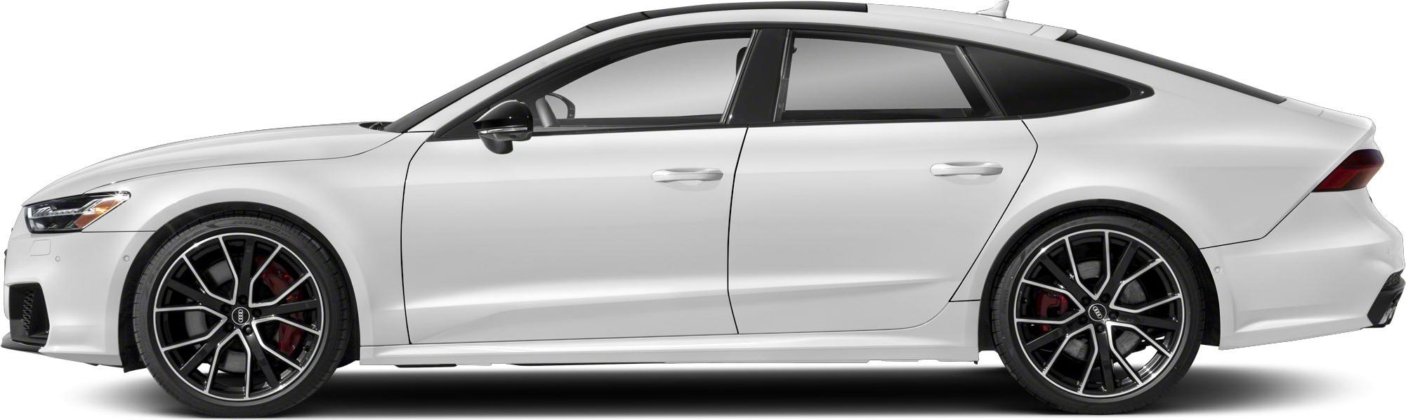 Sleek side profile with black alloy wheels and tinted windows