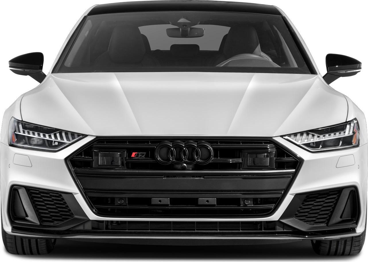 Sporty front fascia with LED headlights and large grille