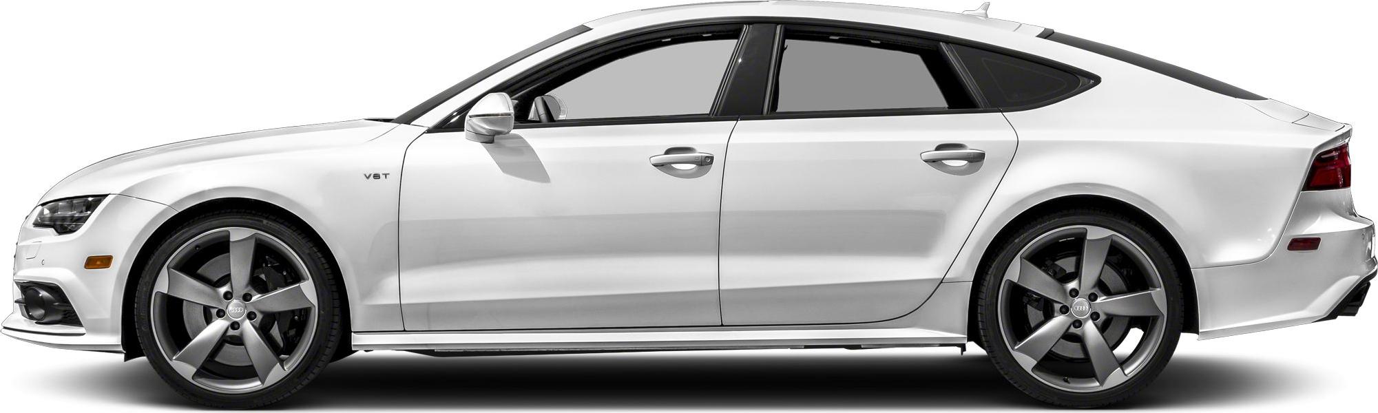 Side profile of a luxury sedan with V8T badge and alloy wheels