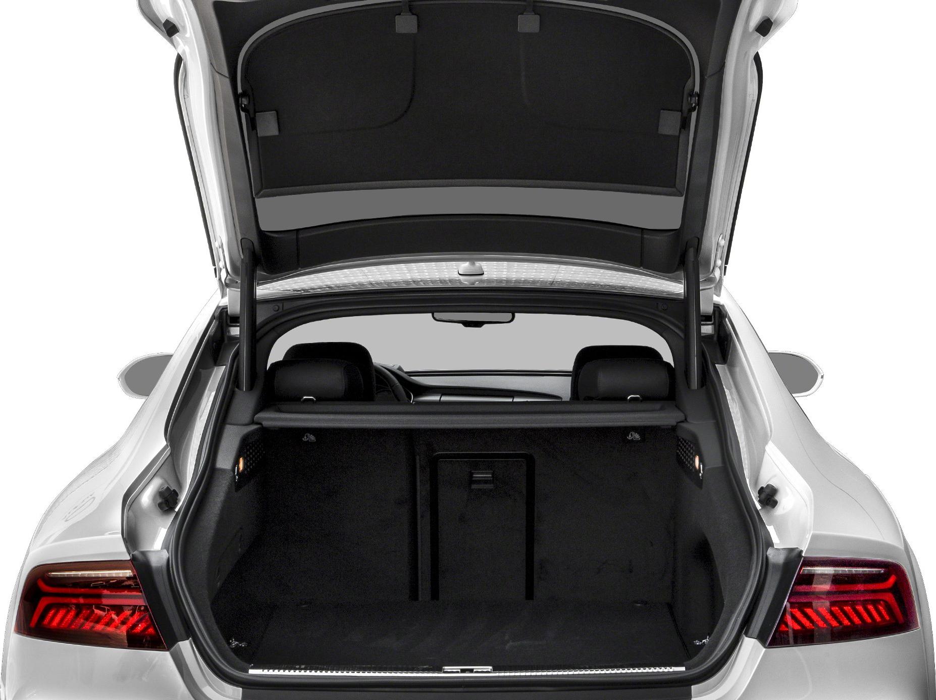 Open rear trunk with spacious cargo area and hatchback design
