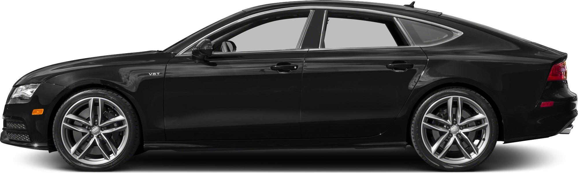 Side profile of sleek sportback with V8T badge and alloy wheels
