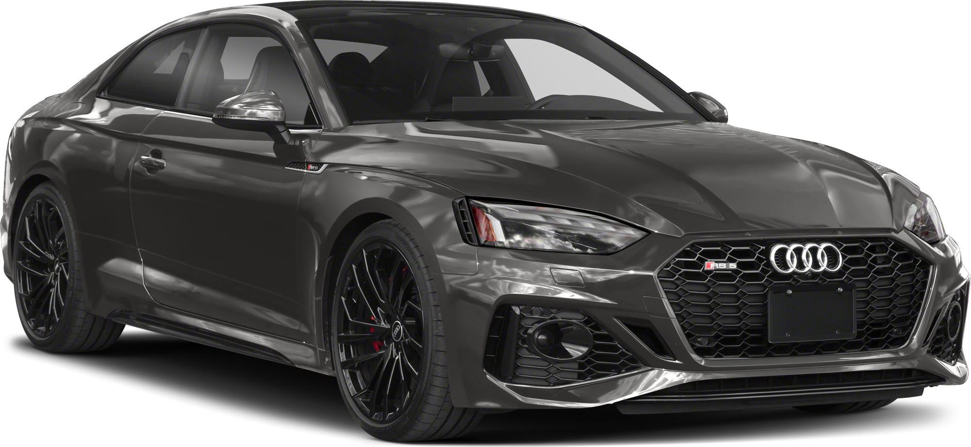 Front end with black honeycomb grille and LED headlights