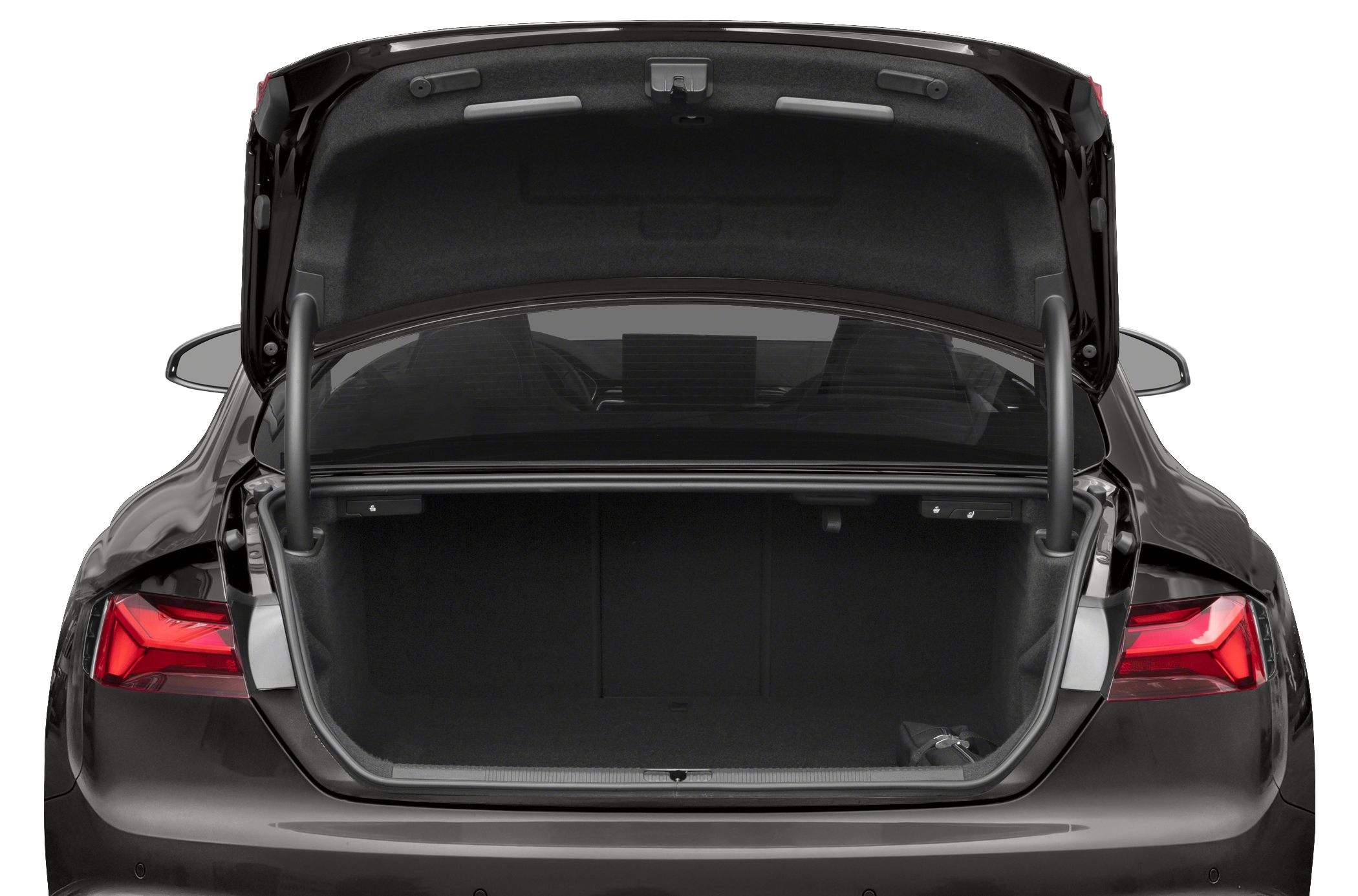 Open trunk with spacious cargo compartment and rear LED lights