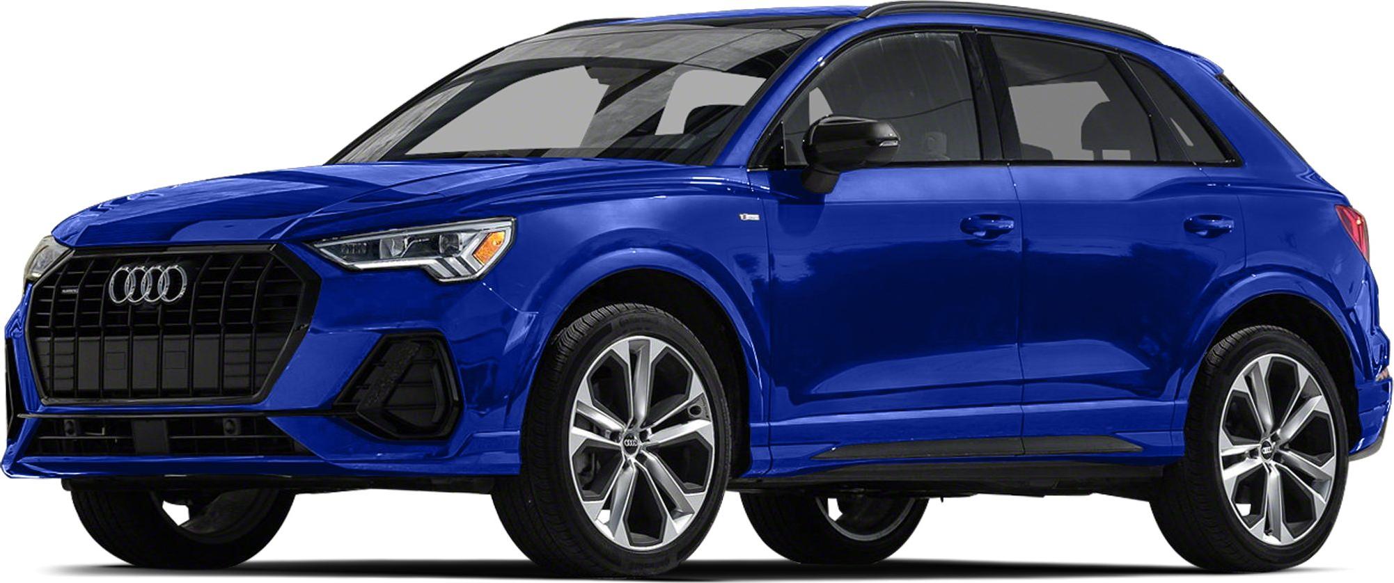 Modern blue SUV with bold black grille and alloy wheels