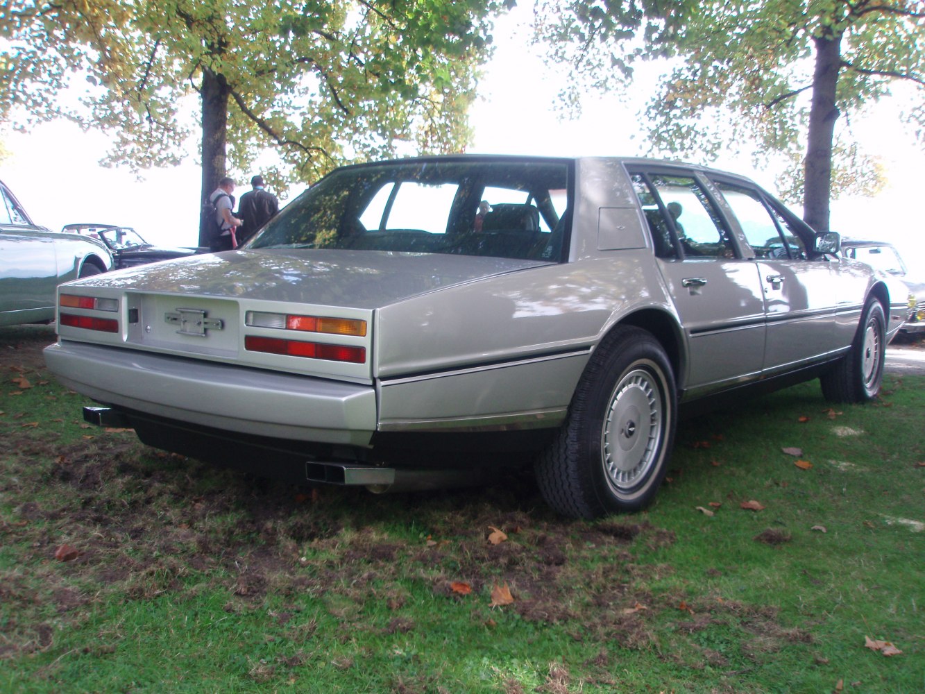 Distinctive angular rear design with unique tail light layout