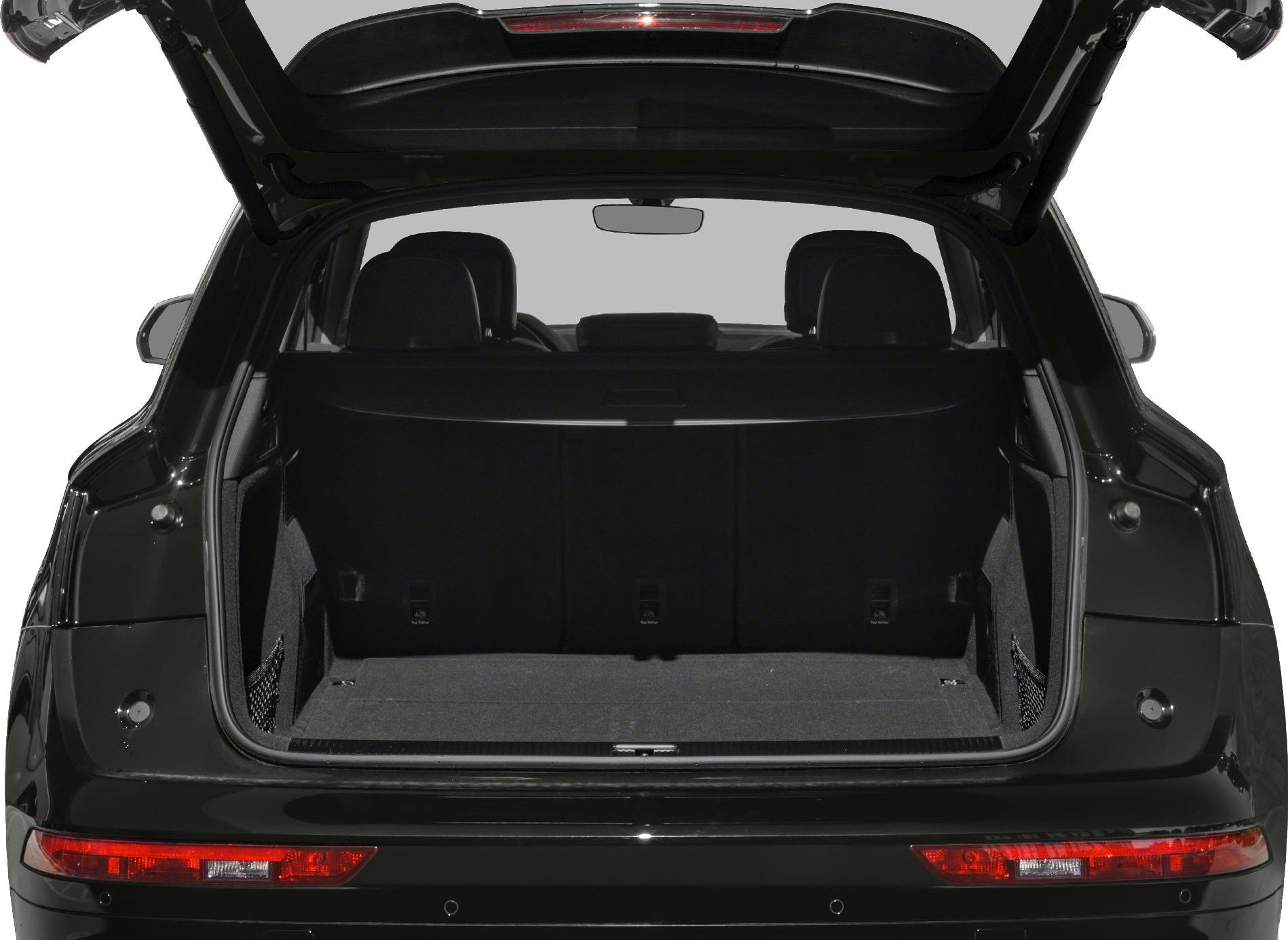 Open trunk with rear seats and cargo space