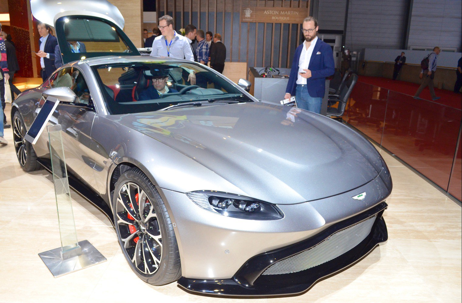 Sleek front fascia with distinct headlights and sporty alloy wheels