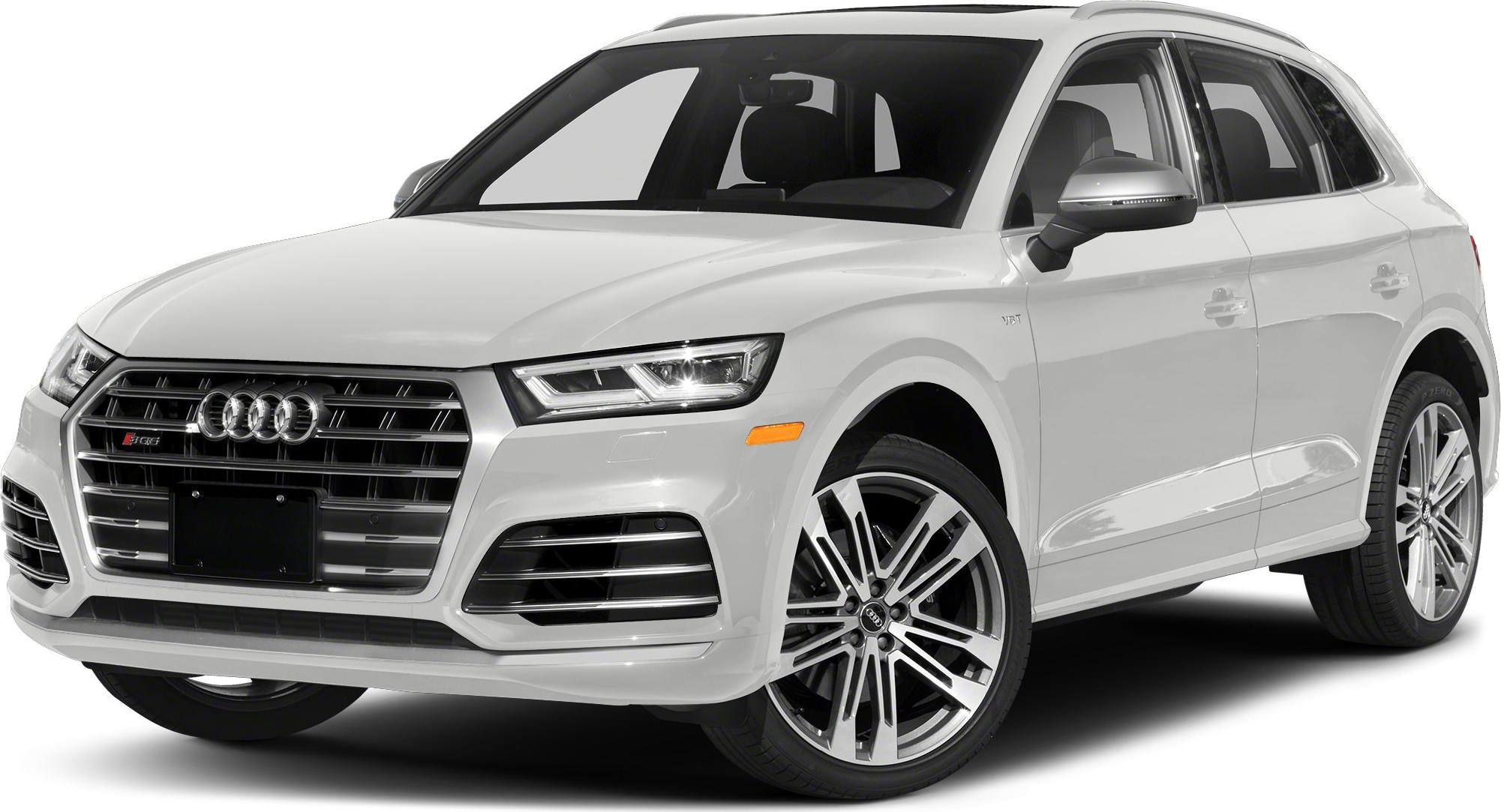 Front and side view of an SUV with LED headlights and alloy wheels