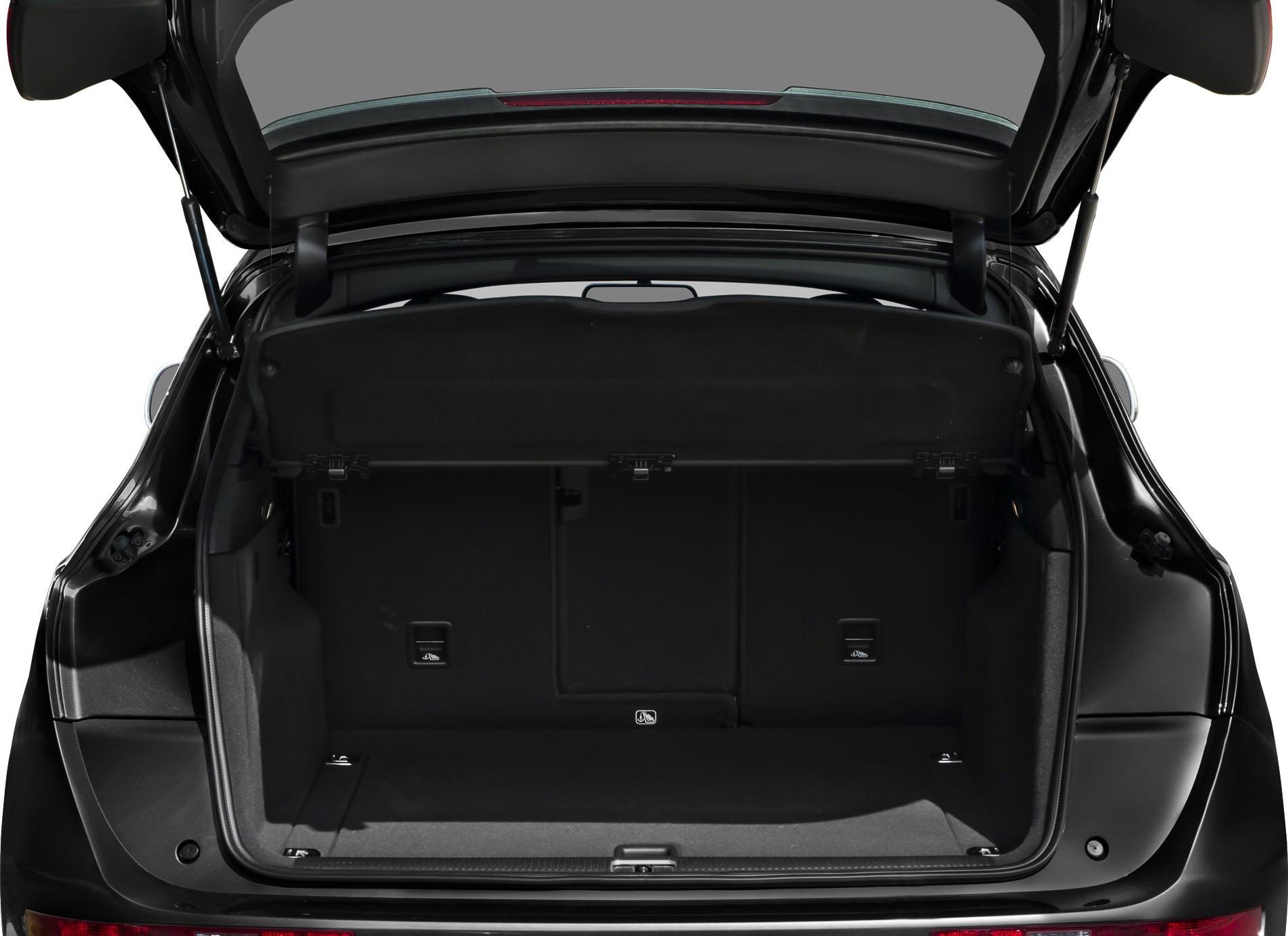 Open trunk interior with cargo space and hatchback design