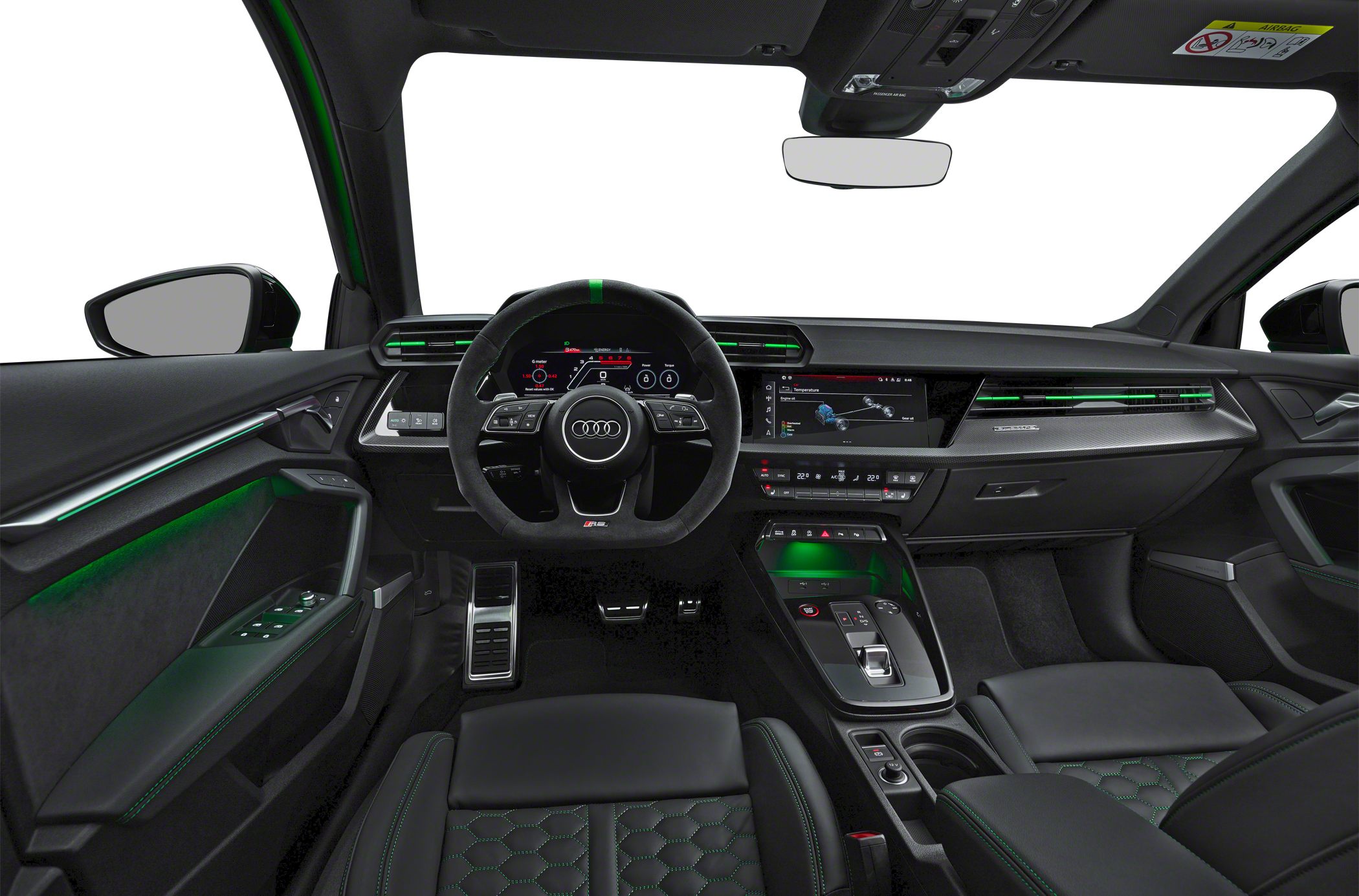 Digital dashboard, multitouch display, illuminated interior trim, sporty steering wheel