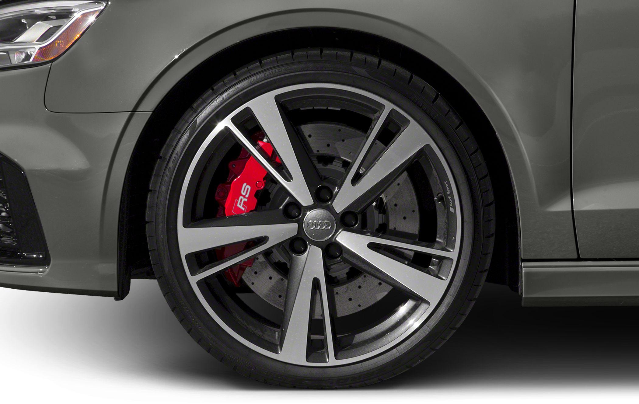Sport alloy wheel and red RS brake caliper with drilled brake disc