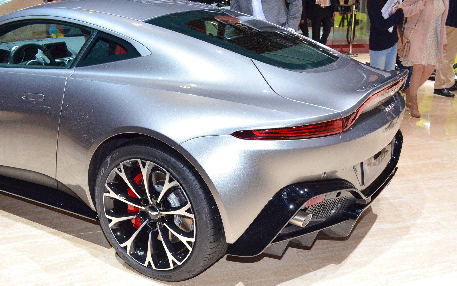 Sleek rear design with a stylish alloy wheel on a luxury sports coupe.