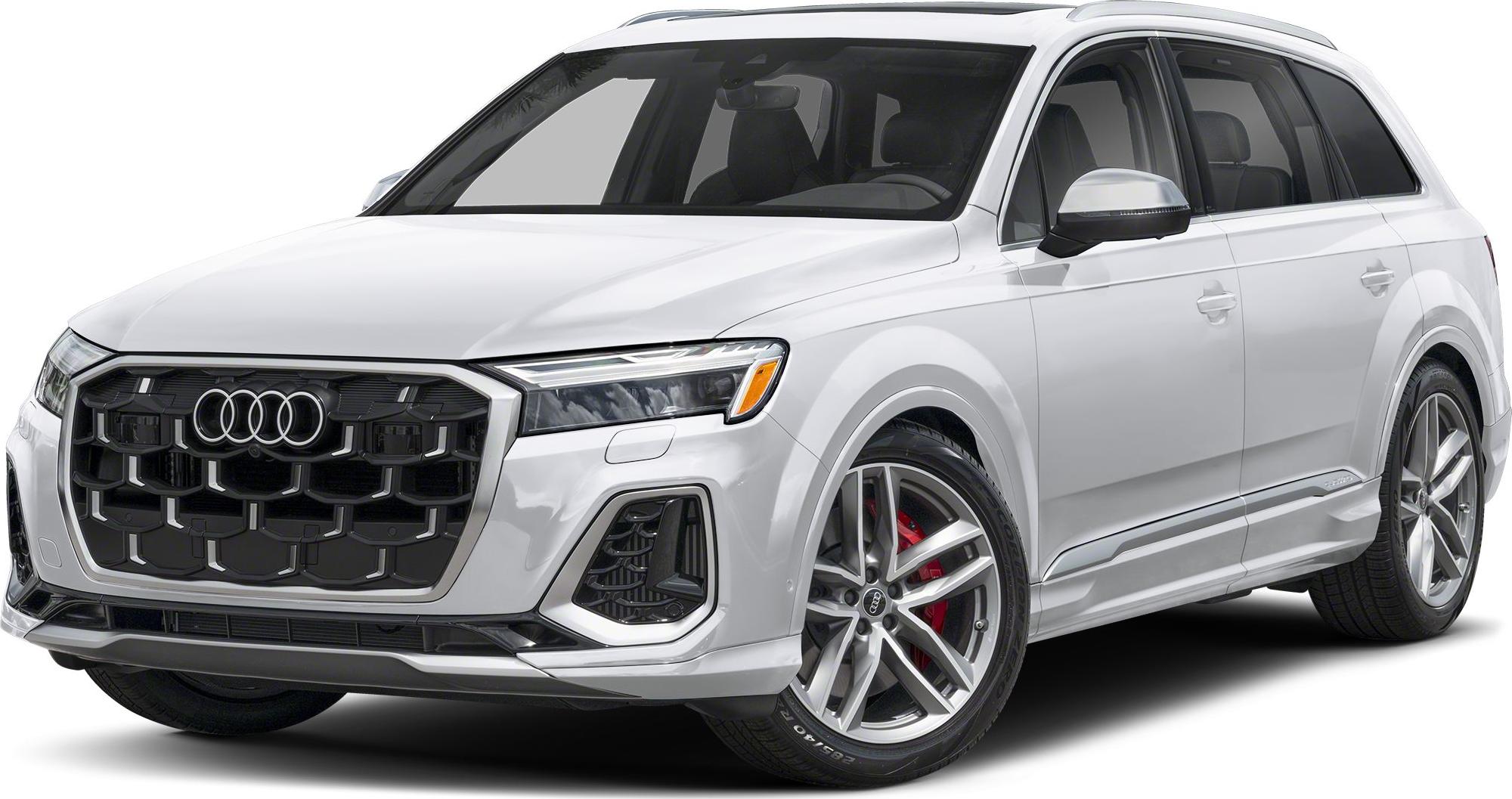 Front view with bold grille and LED headlights