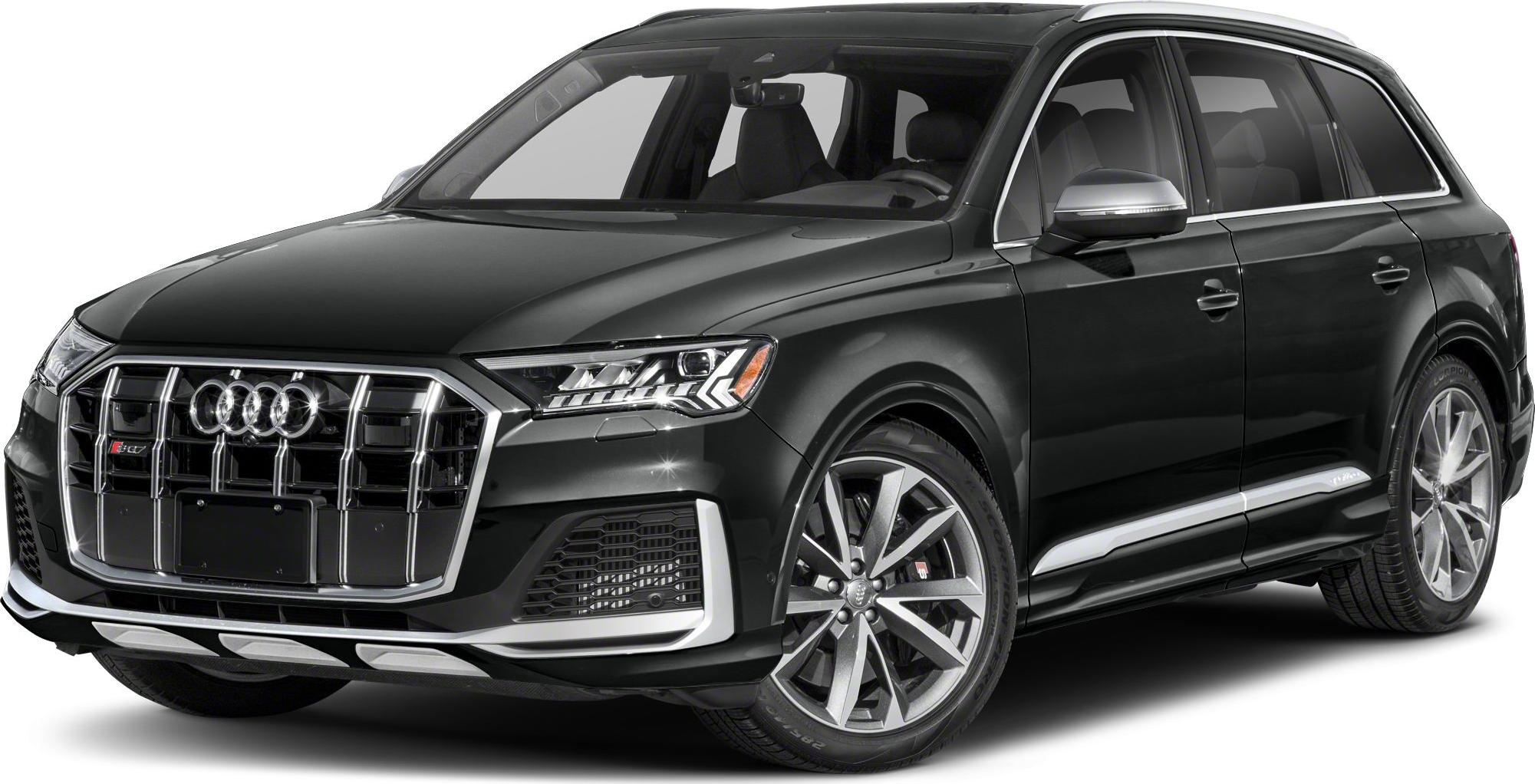 Front side profile with signature grille and LED headlamps