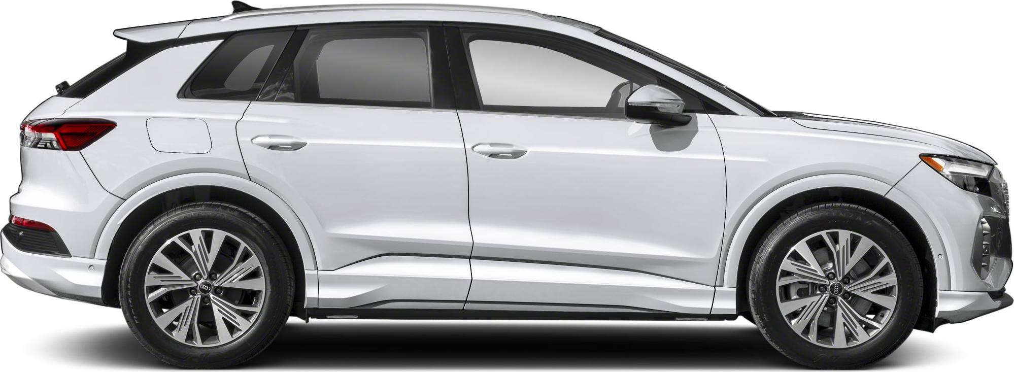 Side profile of an electric SUV with sporty design and alloy wheels