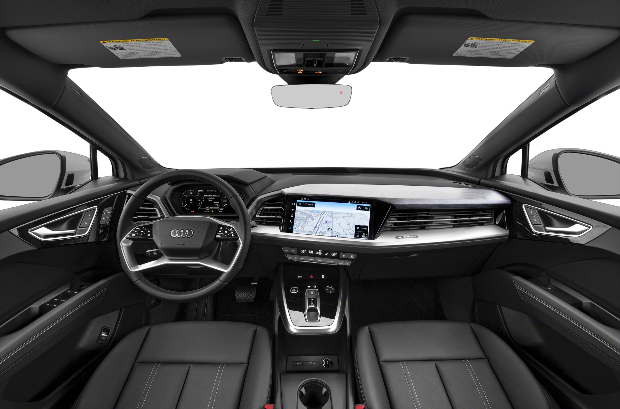 Digital dashboard and touchscreen with modern steering wheel controls
