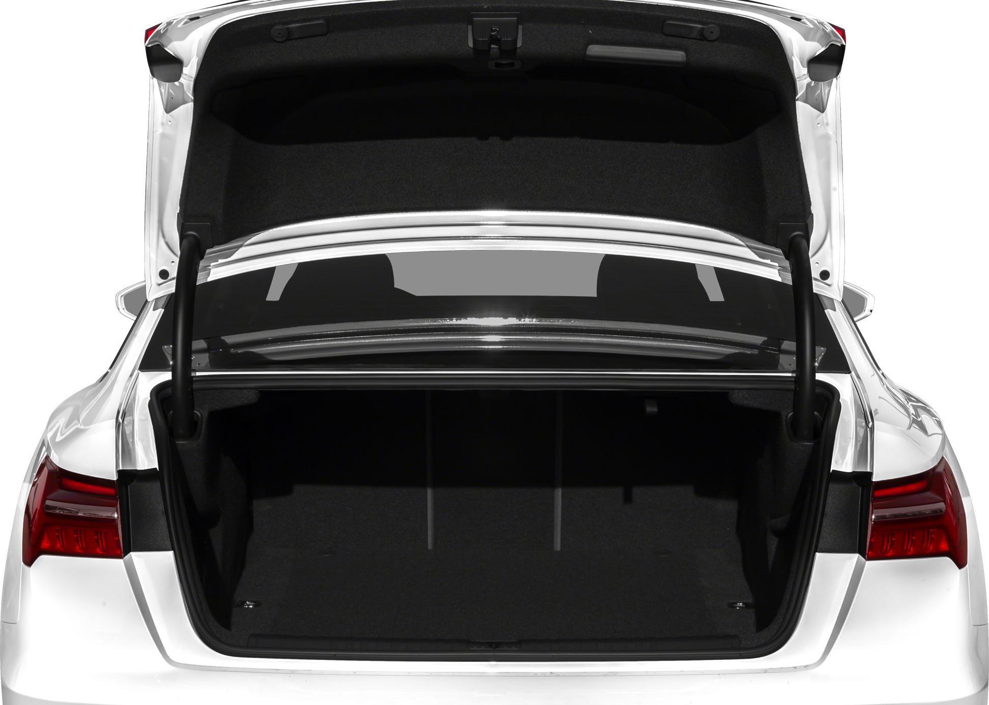 Open spacious trunk with modern design and rear lights